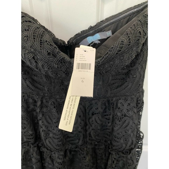 NWT Anthropologie Eva Franco Floral Lace Mini Dress 6 Holiday New Years Eve - Picture 4 of 11